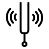 Ringing tuning fork icon
